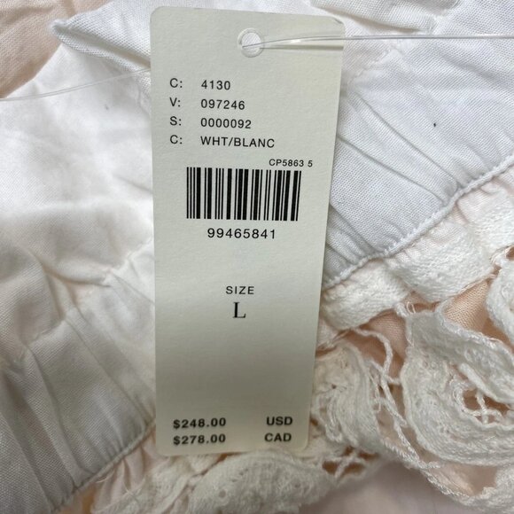 Maeve by Anthropologie Women’s Lace Inset Romantic Skirt – White – Size L - Picture 12 of 12